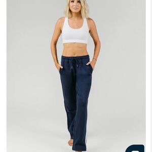 ZYIA Navy Relaxation Pants with White Stripe